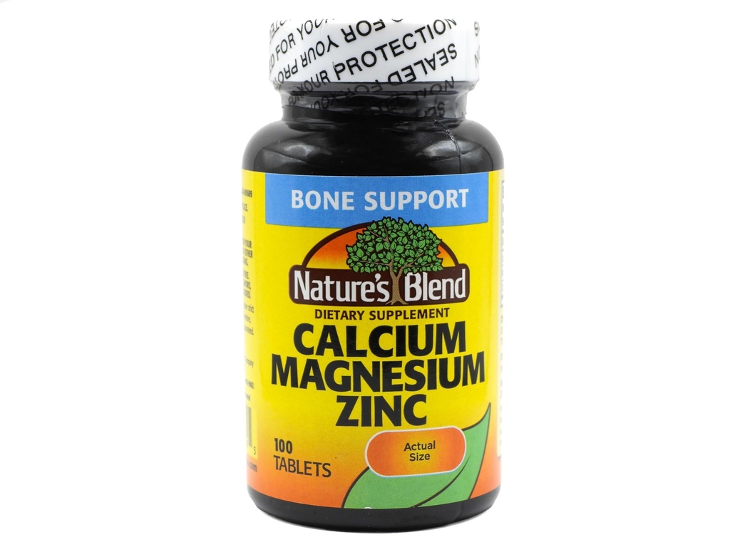Naturens Blend Calcium Magnesium Zink Tabs, Uden smag, 100 Tæl