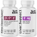 Lever og Nyre Health Supplement - Komplet Body Cleanse Detox Support til Restaffald, Vandbalance, Reparation og Wellness