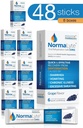 NormaLyte Oral Rehydrering Salts- 48 sticks pakker (Yields 500ml per pakke) -Grapes - 124; Energitilskud, Kalium supplement, Dehydrering Inddrivelse og hurtig absorption