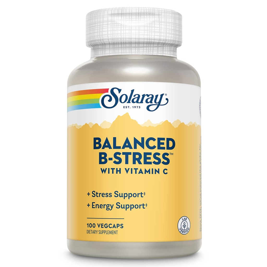 SOLARAY B- Stress Supplements124; 100 Tæl