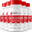 Super Flow Glycogen Support, Super Flow Glycogen Optimizer Kapsler, Glycogen Super Flow, SuperFlow Glycogen Support Pills, SuperFlow Glycogen Support Anmeldelser, Blood Support Formel Supplement (5 Pack)