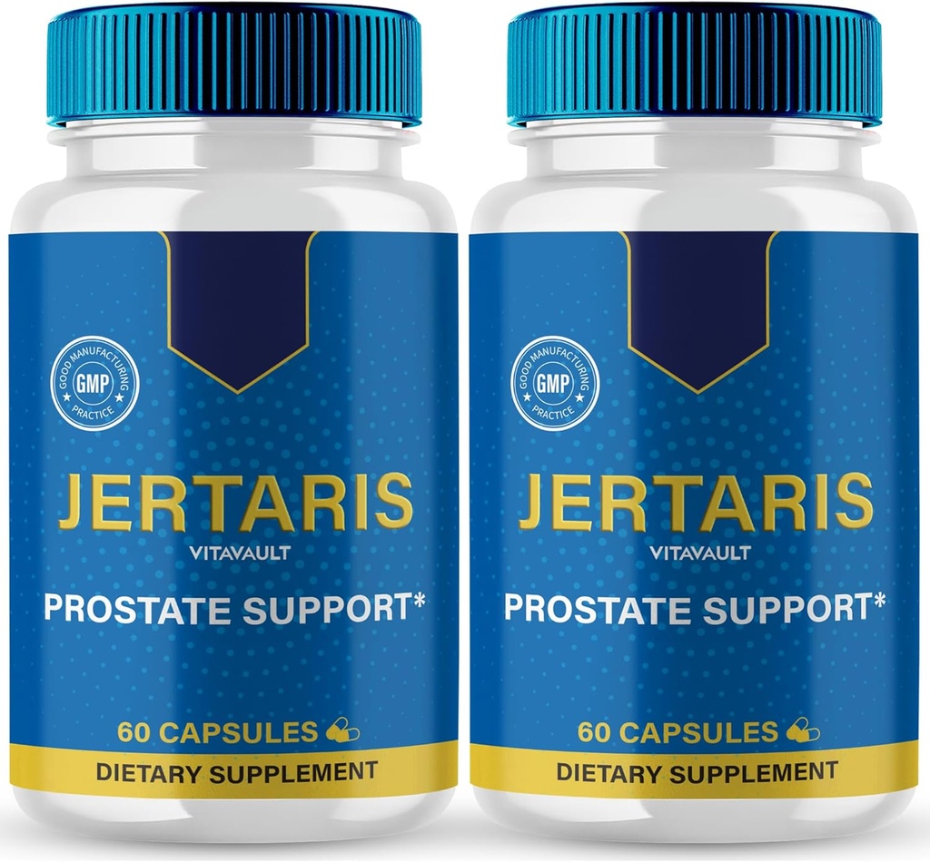 Jertaris Kapsler, Jertaris Prostate Health Supplement Pills - Ekstra Styrke, Jertaris Understøtter Prostate Heath All Natural Formel, Jerta RIS Kapsler, Jer Taris Anmeldelser (2 Pack)