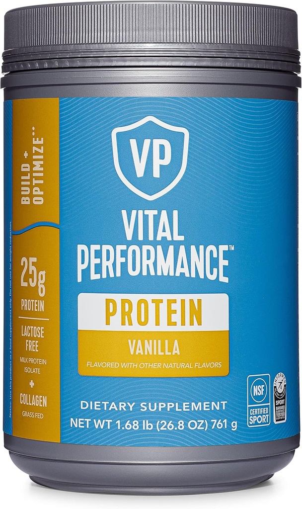 Vital Proteins Collagen Peptider Powder - Vanilla, Protein Powder Blend, Lactose- fri, Made without Gluten, 1.68lb