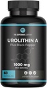 Urolithin A Plus Black Pepper Kosttilskud - 1000 mg per servering, 60 vegetabilske kapsler