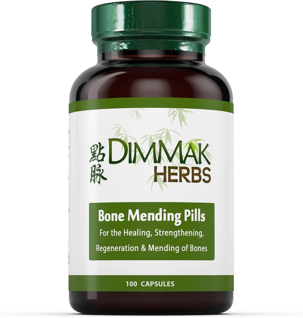 Certificeret Organic Bone Mending Pills af Dimmak urter, Knoglefraktur Healing Supplement, Knogleforstærkende piller, Kinesiske Medicin Urter - 100 hætter 500mg