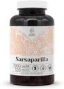 Sarsaparilla 120 Kapsler er 124; højpotens urteblomst Kosttilskud er 124; Fremstillet med vegetabilske kapsler og Sarsaparilla (Hemidesmus indicus) Tørret rod (120 Greve)