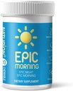Epic Morning - Lever Detox & reparation supplement med DHM, Milk Thistle, C-vitamin, B1, B2 & Pomegranate - Natural Pomegranate & Peach Flavor - 20 tyggetabletter til leverstøtte og morgen inddrivelse