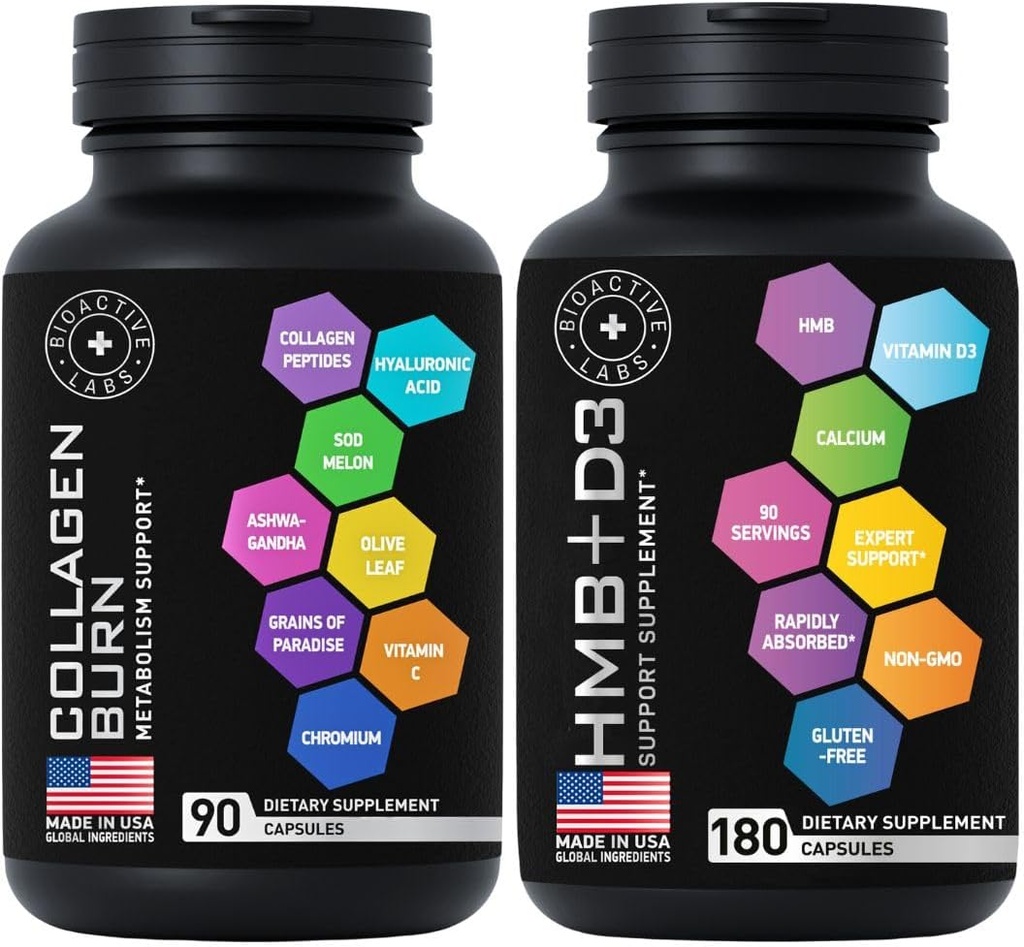 Termogen Multi Collagen Burn og HMB D3 Supplement - Fitness og vægttab bundle