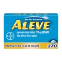 Aleve Caplets, Naproxen Natrium 220 mg (NSAID), Pain Reliever / Fever Reducer, # 1 Ortopedic Surgeon Anbefalet, 270 Greve
