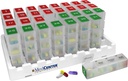 MedCenter Monthly Pill Organizer 4 gange om dagen, 31- Day Medication Organizer for Skuespiller eller Lock Box med 31 Pill bokse og 4 daglige kompartmenter gave til mor, far, ældre og seniorer