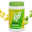 Lift Glucose against 124; Fast- Actioning Glucose Chewable Energy Tablets against 124; Lemon & Lime against 124; 50 ct Jar (pakning med 1)