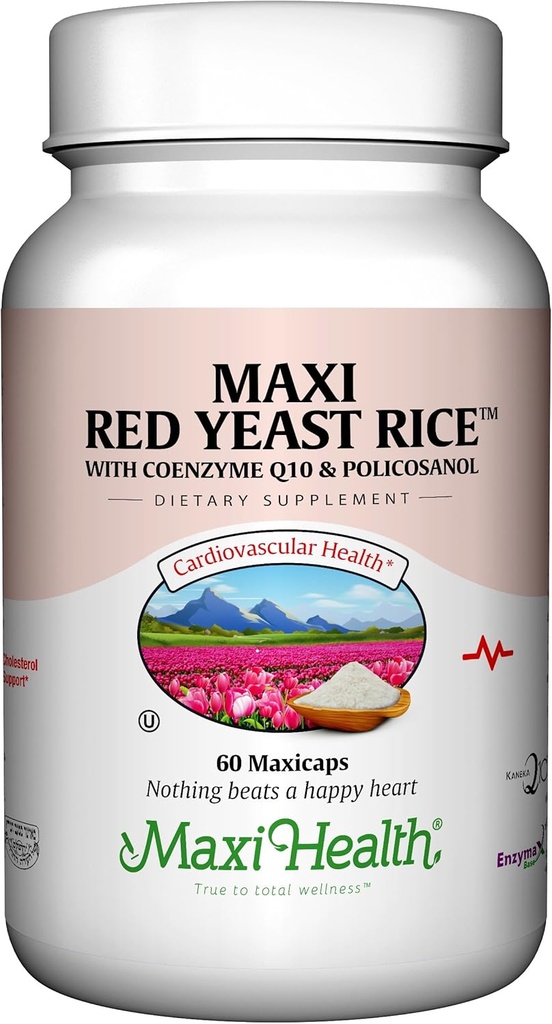 Maxi Health, Maxi Red Yeast Rice Complex (600 Mg), 60 Kapsler