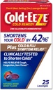 Cold-Eeze Plus Natural Mixed Berry Cold & Flu Zinc Lozenges, Multi-Symptom Relief, Homeopathic Cold Remedy, Reduces Duration of The Common Cold, Sambucus Nigra to Relieve Cold & Flu Symptoms, 25 Ct
