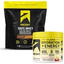 Duft 100% Whey Protein Powder, Chokolade Peanut Butter 4 LB & Hydration + Energy Electrolytes, Raspberry Lemonade 40 Servering