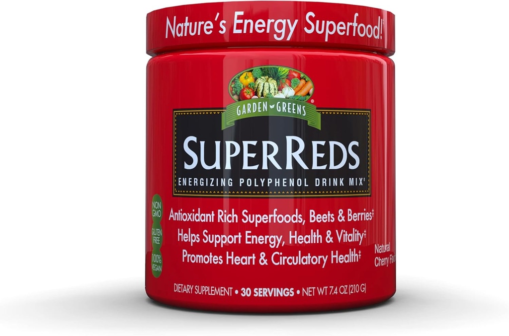 Have grønne super røde energigivende polyphenol superfood, antioxidanter, pulver drik mix, 30servering, 7,4 ounce