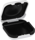 Hørestøtte Sag Hard Small Splashproof 2.16 "* 2,04" * 0,39 "Cushioned Interior for 2 Hørehjælpemidler, ITE, RIC, CIC