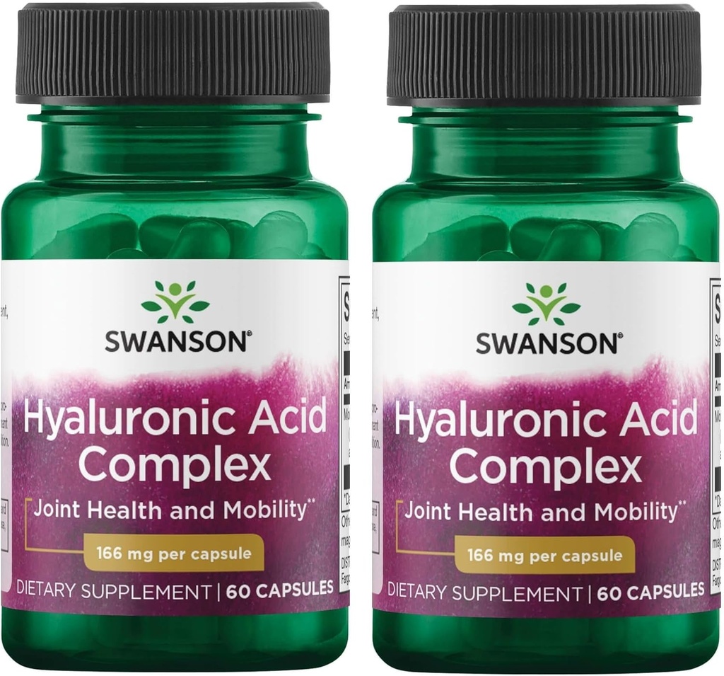 Swanson Hyaluronsyre Complex 166 mg 60 Caps (2 Pack)