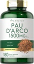 Carlyle PAU D 'Arco Kapsler er 124; 1500mg • 124; 180 Tæl • 124; Non- GMO, Gluten Free • 124; Urtetilskud