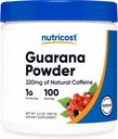 Nutricost Guarana Extract Powder 100 Bedste - Natural Brasiliansk Urtekoffein / Energizer supplement