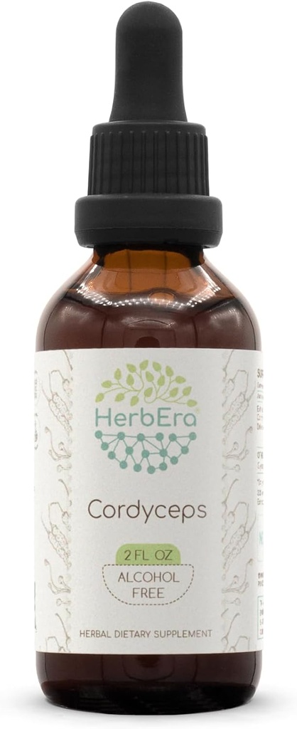 Cordyceps B60 Alkohol- Free Herbal Extract Tinktur, Koncentrerede flydende dråber Natural Cordyceps Militars Tørret Mushroom (2 fl oz)