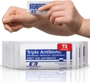 Triple Antibiotic Salve .9gr Packets - Førstehjælp Cream til cuts, Scrapes, Burns - Neomycin, Bacitracin, Polymyxin B - 72 Greve
