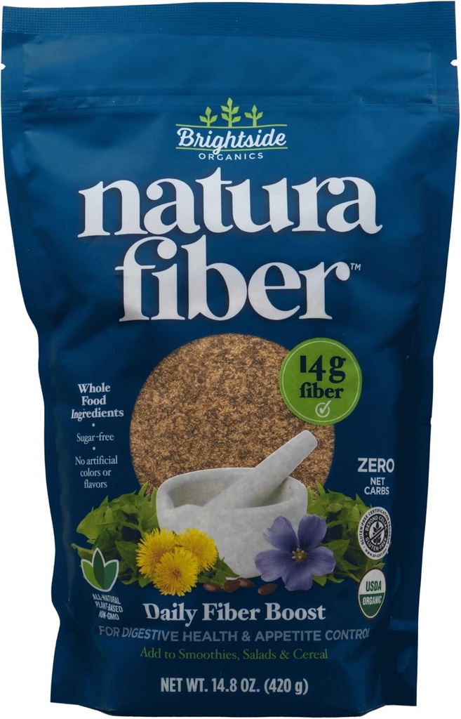 All- Natural Organic Fiber Powder Supplement, Plant- baserede hele fødevarer ingredienser, ingen kunstige farver eller flavors
