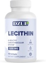 DZUL Pharma 's Soy Lecithin 1200 mg / 100 Softgels / High Potency, Gluten Free and Lab- Verified