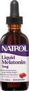 Natrol Liquid Melatonin 1 mg, Voksen Melatonin supplement til Falde Assever Hurtigere og Stay Asseep Længere, Wake Up Refreshed, 2 FL OZ Berry- Flavored Liquid, 15 Serveringer
