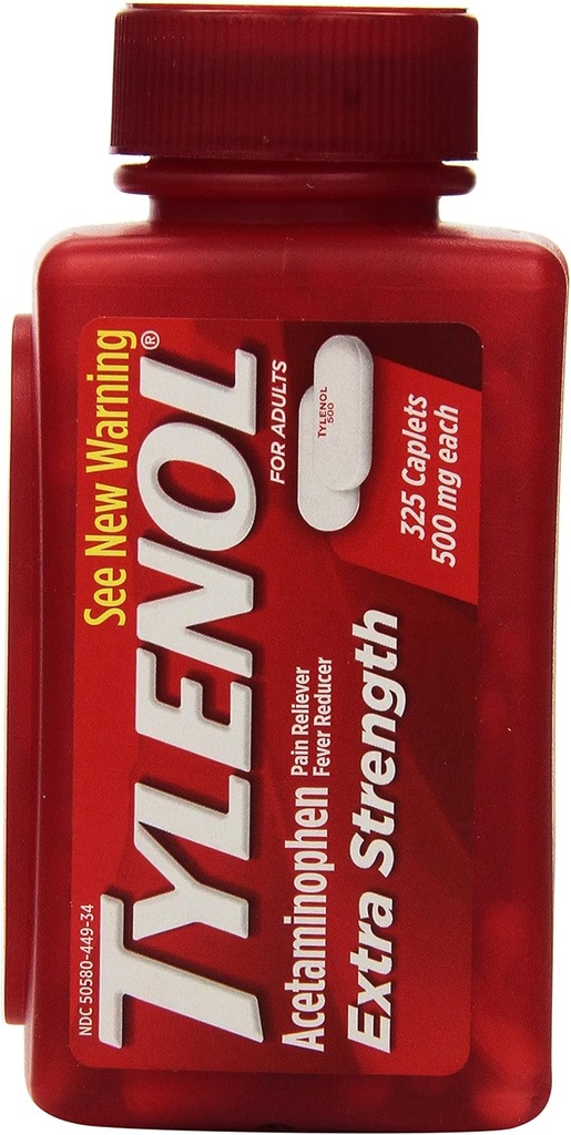 Tylenol Ekstra Styrke Acetaminophen 500 Mg 325 Kapsler