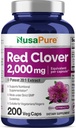 NusaPure Red Clover Capsules 2000mg per Veggie Caps Note 124; 200 Greve