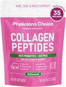 Lægens CHOICE Collagen Peptider - Hydrolyseret protein pulver til hår, hud, joints - Græs Fed, ikke-GMO