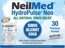 NeilMed HydroPulse Neo. Multi- Speed Electric Pulserende Nasal Sinus Vandingssystem med 30 Sinus Skyl Premixed Pakninger.