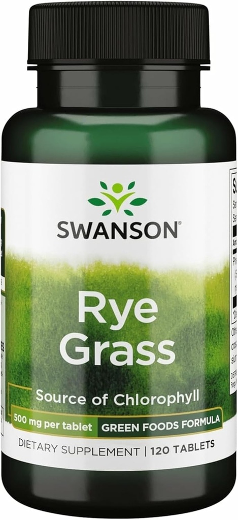 Swanson Rye Græs 500 Milligram 120 Tabs