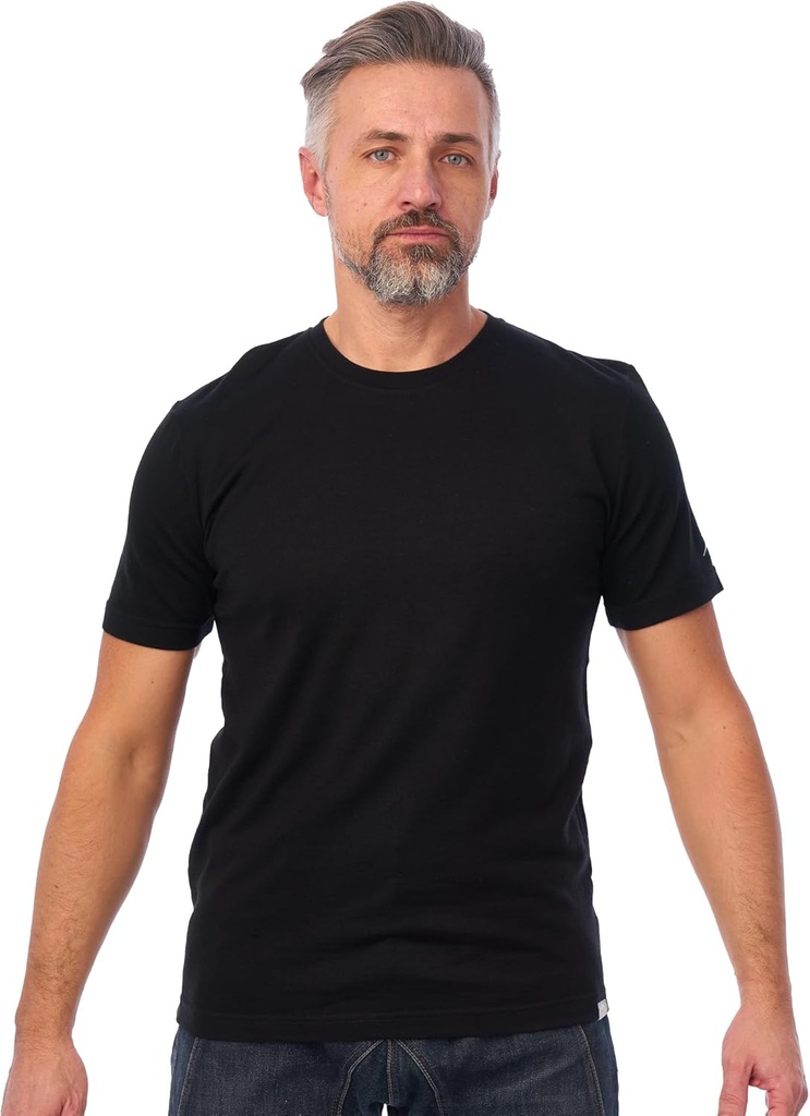 Merino Wool T-Shirt Mens - Short Sleeve Merino Wool Shirts for Men Sport Lightweight Thermal Base Layer Hiking Tshirt