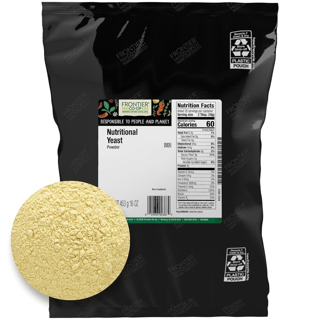 Frontier Co- op Pulver Ernæringsmiddel Gær 1lb