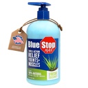 Blue Stop Max Massage Gel til Body Aches, 16 oz Pump Flaske; 3 i 1 Produkt lindrer Body Aches, Understøtter Joins og Nærmer huden