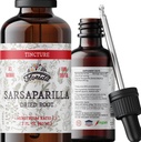 Sarsaparilla Tincture, Organic Sarsaparilla Extract (Smilax Medica) Tørret rod, ikke-GMO i Cold- presset økologisk vegetabilsk glycerin 2 oz, 670 mg