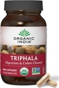 ORGANISK INDIA Triphala kapsler Organic - Herbal supplement med Amla, Bibhitaki, Haritaki, fordøjelse & kolon support, immunsystem support, adaptogen, Vegan, USDA Certified Organic - 90 kapsler