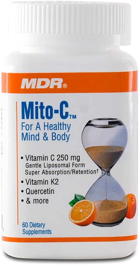 Vitamin C Immun Support, Doctor Recommended Mito- C, med Vitamin k1, 60 Greve, 500mg, Great Source of Vitamin C