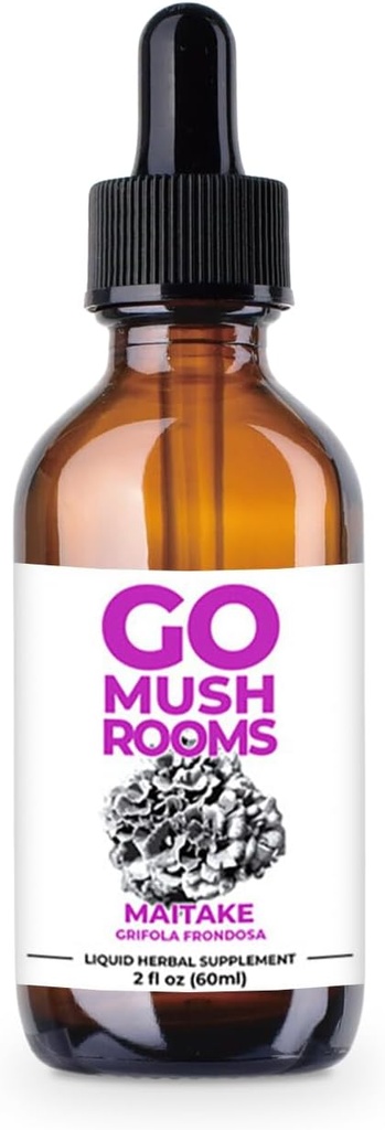 Maitake Mushroom Tincture Supplement for Fornyelse Support - 2 fl oz (60 Servere) *