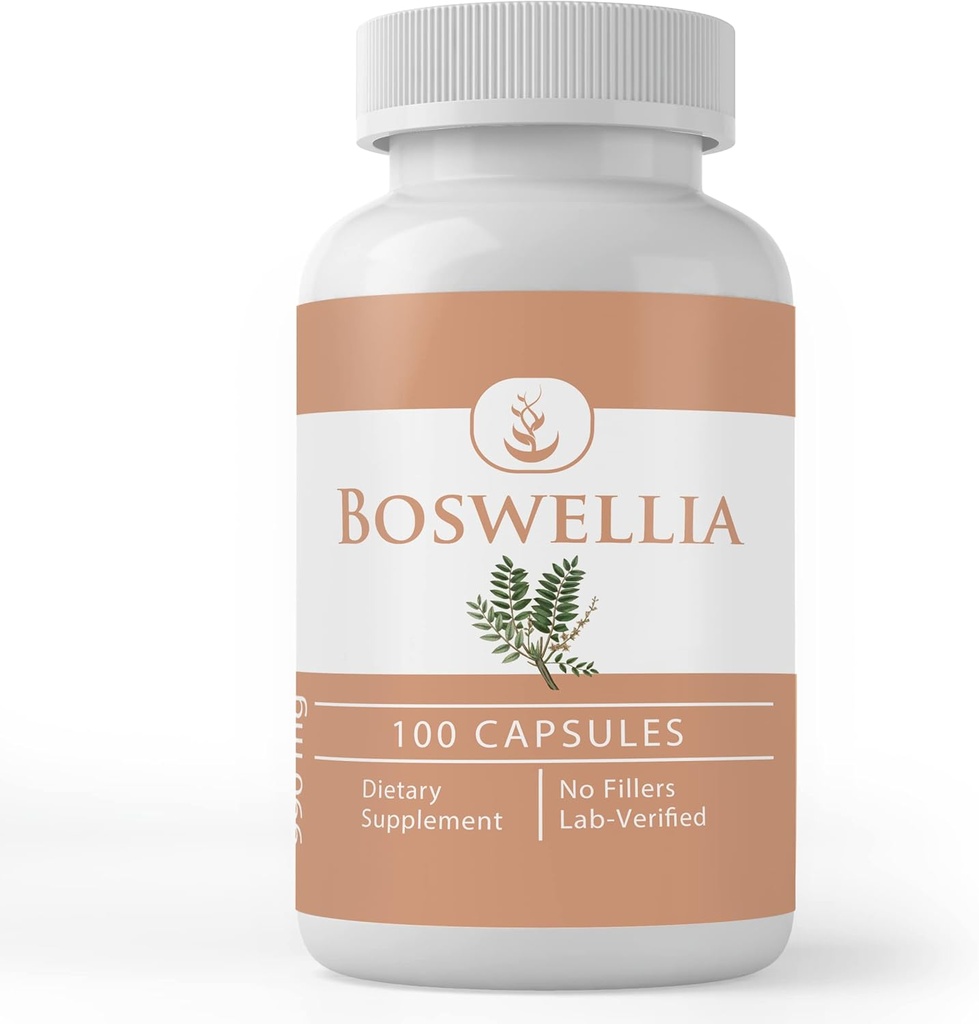 Pure Original Ingredienser Boswellia (100 kapsler) Altid Pure, Ingen tilsætningsstoffer eller Fillers, Lab Verified