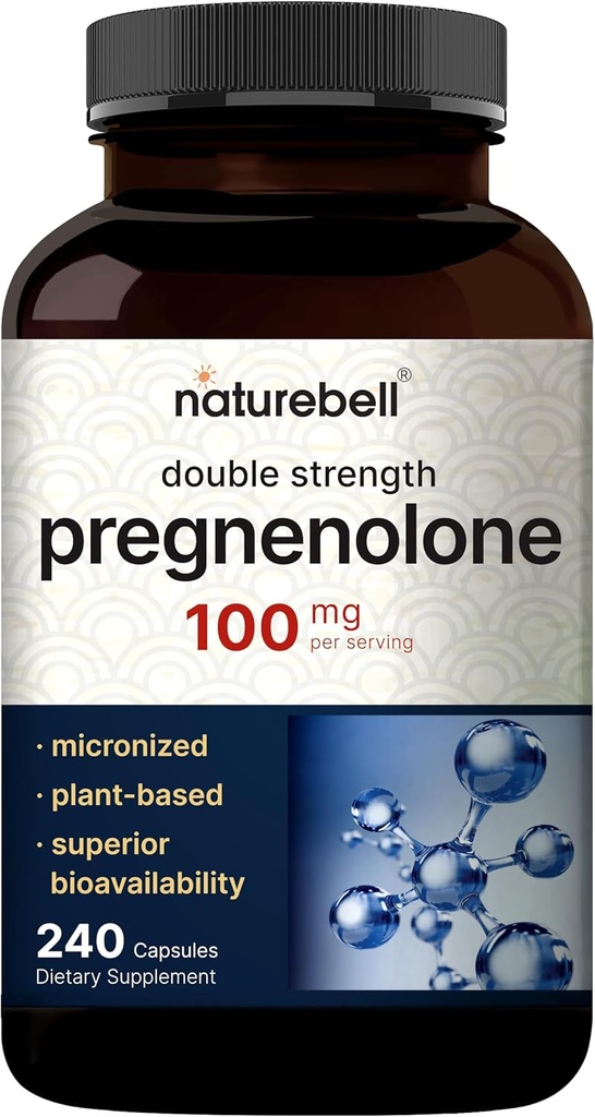 Gracienolon 100mg, 240 Kapsler; 124; 99% Renhed, Mikroniseret Grade for Højere Absorption, Plant baseret - Natural Precursor, Brain, & immunforsvar supplement - Non- GMO, Soy Free