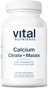 Vital Nutrients Calcium Citrate and Malate Complex 150mg Dex124; Vegan Supplement Dex124; Support Bone Strength, Muscular and Cardivaskulære Health * Dex124; Gluten, Dairy and Soy Free Dex124; 100 Kapsler