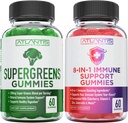 Atlantis Nutrition 60 Supergreens Gummies + 8- 1- immunstøtte 60 Gummies
