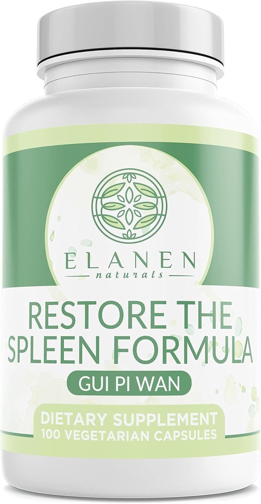 Elanen Naturals GUI Pi Wan, 3. part Testet, GUI Pi Tang, Gendanne den milt formel til nourish hjertet, milt, og sind, 100 vegetabilske kapsler