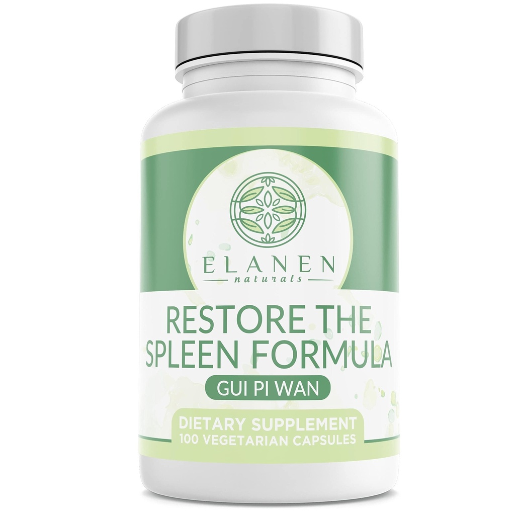 Elanen Naturals GUI Pi Wan, 3. part Testet, GUI Pi Tang, Gendanne den milt formel til nourish hjertet, milt, og sind, 100 vegetabilske kapsler