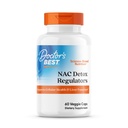 Doctor 's Best NAC Detox Regulators Supplement for Mænd & Kvinder - N- Acetyl Cysteine 600 mg, Lever Health Support, NAC kapsler med Selenium & Molybdæn, Understøtter Antioxidant Defense - 60 Veg Caps