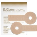 EpiDerm Areopexy Silicone Scar Sheets - Genanvendelige, vaskbar & brugervenlig Brystreduktion & Post Op Brystkirurgi Essentials - Lollipop Shape Professional Grade Scar Patches - Natural, 1 Par