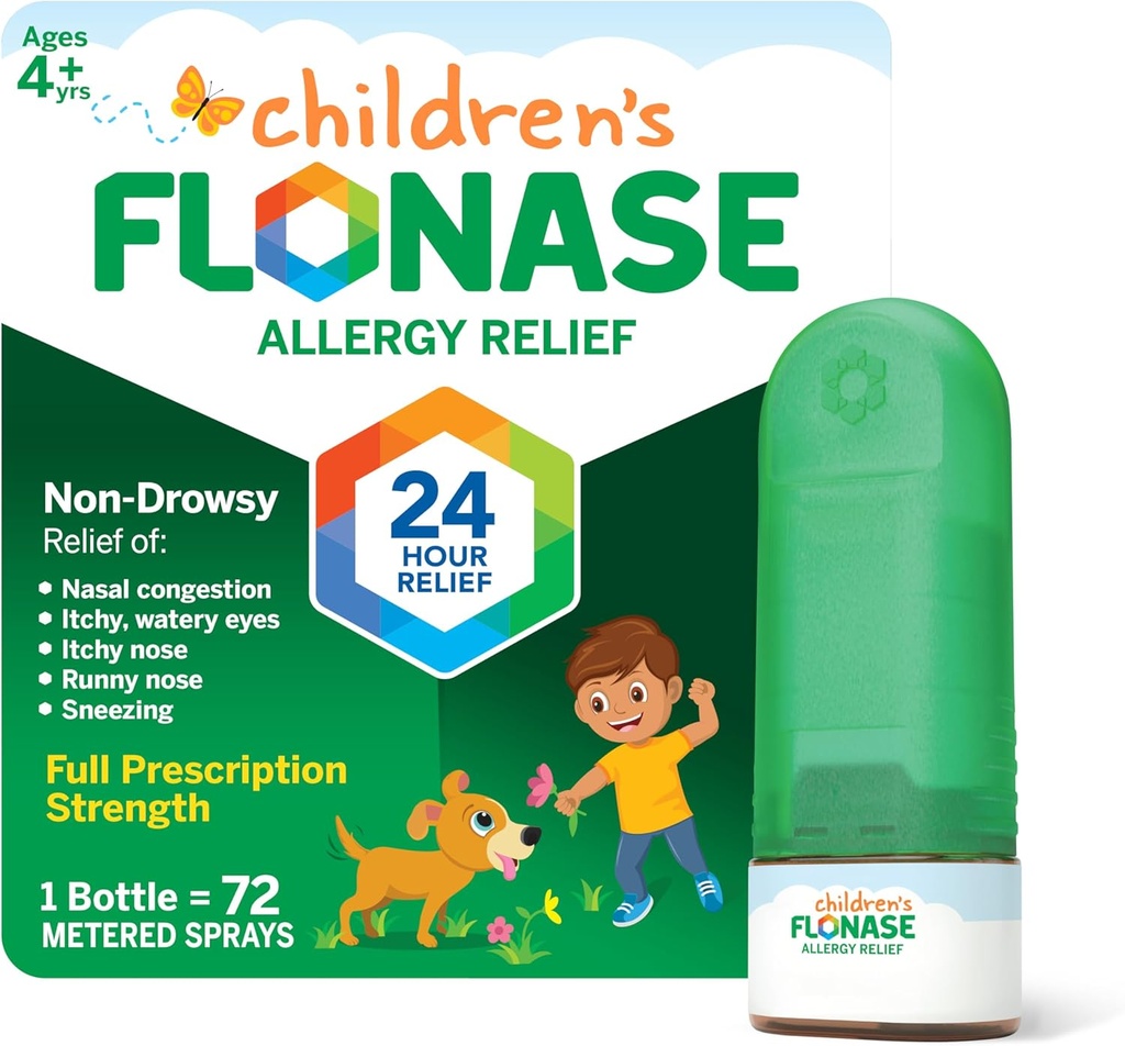 Flonase Børns Allergi Relief Nasal Spray, 24-timers non- Drowsy Multi- symptom Relief - 72 sprays