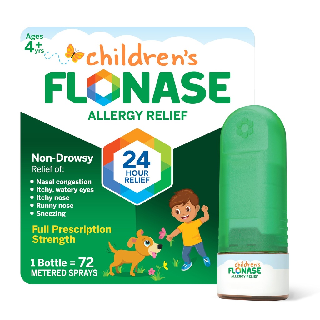 Flonase Børns Allergi Relief Nasal Spray, 24-timers non- Drowsy Multi- symptom Relief - 72 sprays